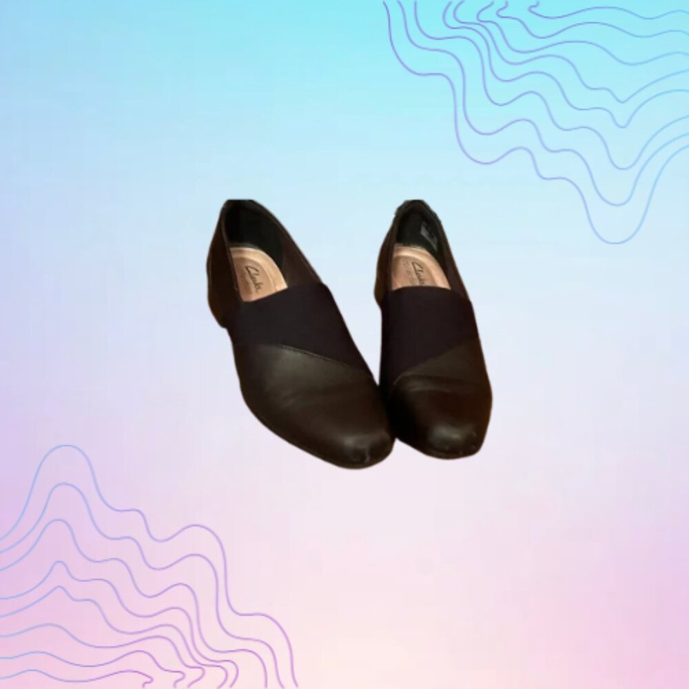Clarks Black Women's Slip-On Flats